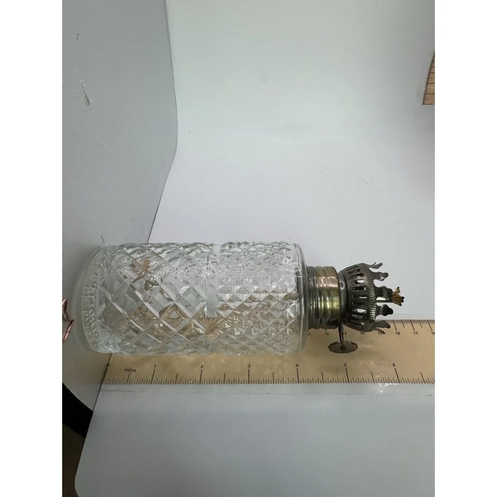 Vtg 1985 Austrian Lamplight Farms Crystal Glass Oil Lamps 6